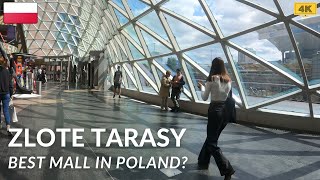 Zlote Tarasy, Huge Shopping Mall in Warsaw Poland 🇵🇱 Walking Tour 4K (August 2021)