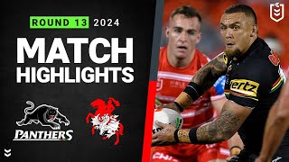 NRL 2024 | Panthers v Dragons | Match Highlights