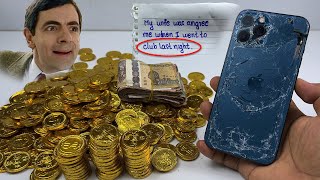 How To Restore Destroyed iPhone 12 Pro Max Cracked 💴💰Thank you fan for a lot of gold coins