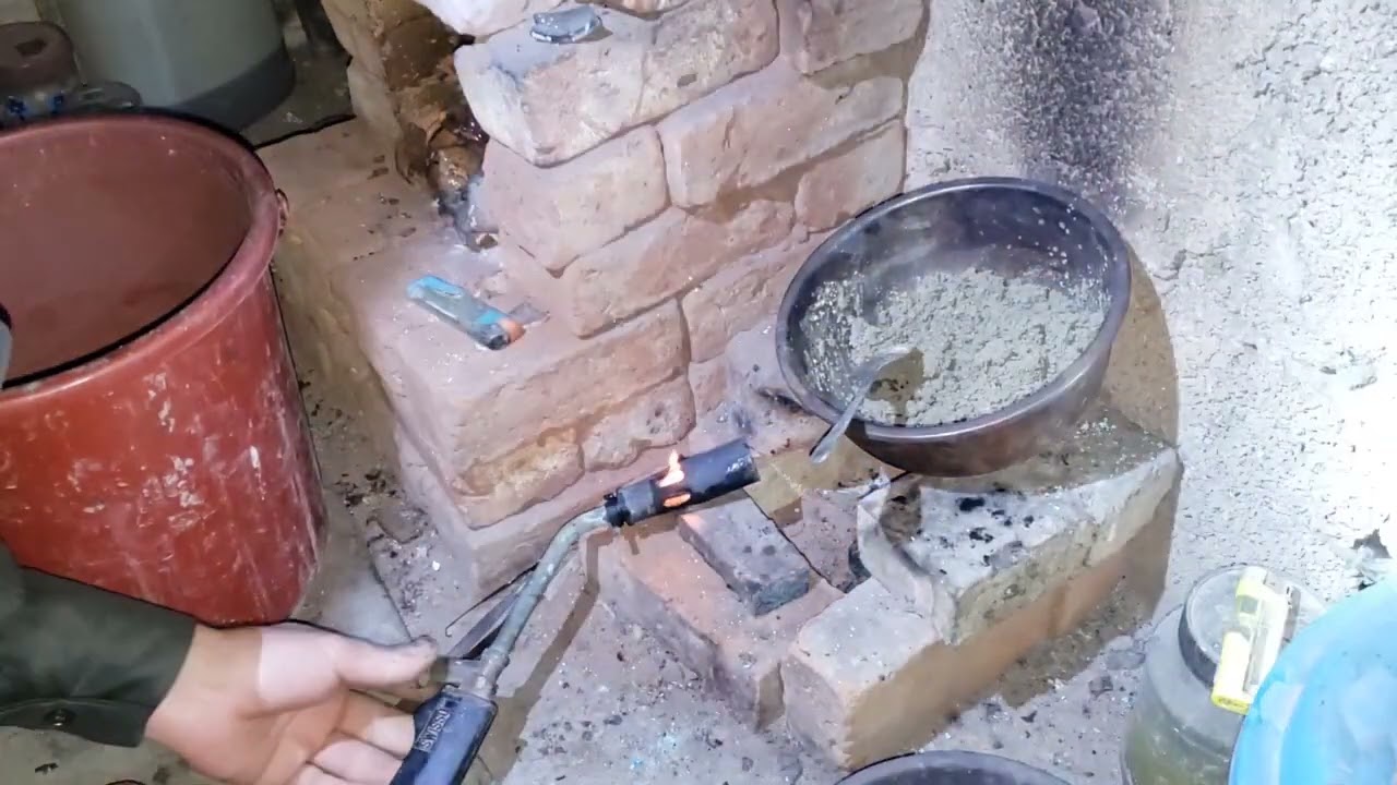 تجفيف الفضه والصهرالجزء 2