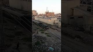 Pakistan Railway Crossing From Market Place #shorts #railway #train #pakistantrain