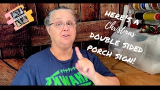 Christmas Double Sided Porch Sign