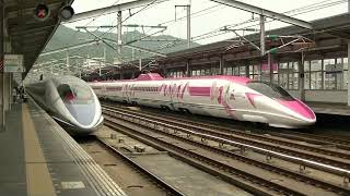 山陽新幹線　500系「ハローキティ」＆ノーマル編成コラボ　japanise bullet train hellokitty