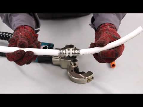 Video: Plastic pipe press. Press tongs for crimping metal-plastic pipes