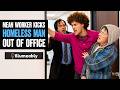 Homeless Guy Is SHOVED To The Ground | Illumeably