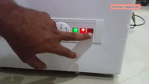 Dawlance Deep Freezer Thermostat setting and Fast Cool button work.