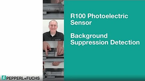 Photoelectric Sensor – R100 Background Suppression Detection