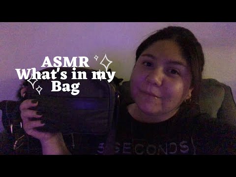 ASMR What’s in my Bag (with Gum Chewing)