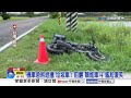 沒在看?騎士奔馳"撞進"垃圾車! 違停機車道害"摔車滑壘"!?│中視新聞 20260610