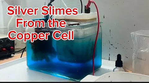 SILVER SLIMES FROM THE COPPER CELL #silverrecovery #silver