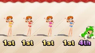 Mario Party The Top 100 Minigames Bikini Daisy Win by Doing Absolutely everything