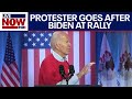 Protester slams Biden: Calls for Israel ceasefire as President begins speech | LiveNOW from FOX