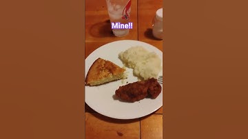Thumbnail of Fried chicken, mashed potatoes, corn bread, black eye peas!!! Not my song!!!