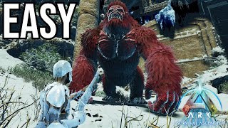 How To Cheese The MEGAPITHECUS Boss! EASY METHOD! (PATCHED)  - Ark: Survival Ascended
