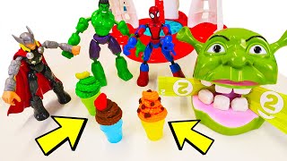 ¡La mejor colección de Shrek y Spiderman! Ideas y Juegos de plastilina con Superhéroes