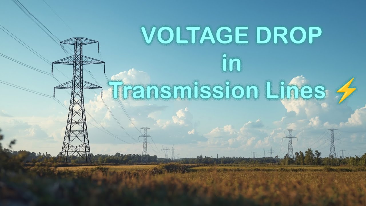 How to Calculate Voltage Drop in Transmission Lines | Power Factor ...