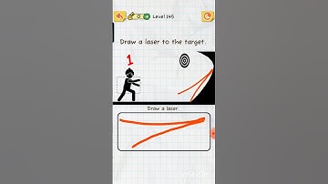 draw a laser to the target #draw2save #games #shorts