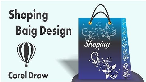 How to create Shopping Bag Design In CorelDraw 2024 | Icon Graphics #coreldrawtutorial