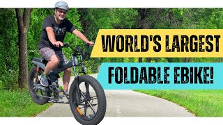 WORLD'S LARGEST FOLDABLE EBIKE - ENGWE X26 FULL SUSPENSION REVIEW - 31MPH OF PURE POWER