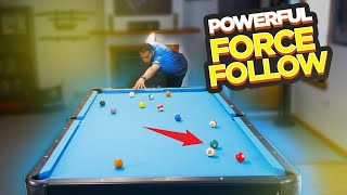 How to Shoot a Force Follow in Pool - (Pool Lessons) screenshot 4