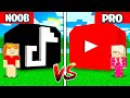 Tiktok de noob vs youtube de pro sur minecraft 