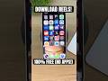 Download Reels in 1 Click! 🤯 (No Apps Needed) #techtips #iphonetricks #iphonetips #shorts