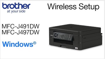 Connect MFCJ497DW to a wireless computer - Windows