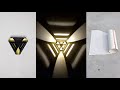 Diy modern decoration led wall lamp  simple craft ideas from pvc pipes