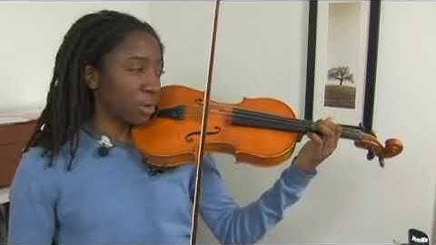 Violin D String 3rd Position Tips