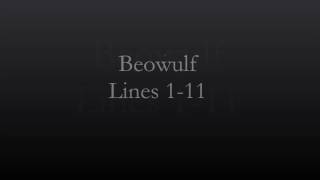 Beowulf. Lines 1-11