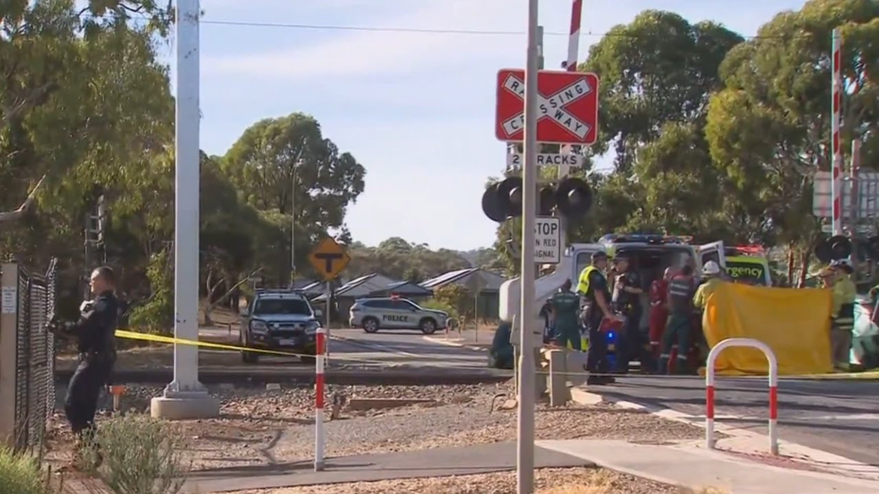 Child taken to hospital after being hit by a train in Adelaide - YouTube