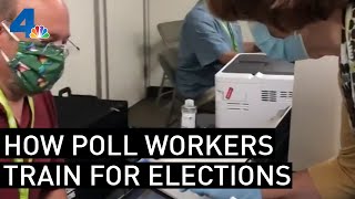 How Poll Workers Train for the Election | NBCLA