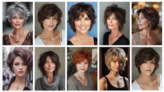 Most popular Layered short bob pixie haircuts & hairstyles for women's #hairstyle #trending #viral