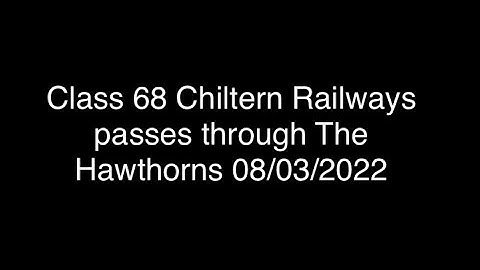 Class 68 Chiltern Railways passes through The Hawthorns 08/03/2022
