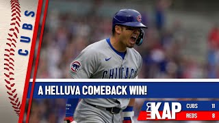 REKAP: ⚾️ Chicago Cubs 11-8 win over Cincinnati Reds. ‘A helluva comeback win!’