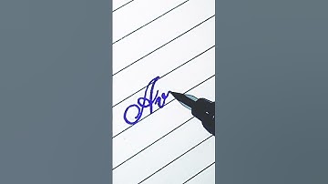 writing a name "Avni" in cursive #shorts
