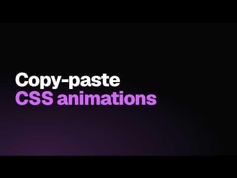 Add a CSS animation to your website in two minutes
