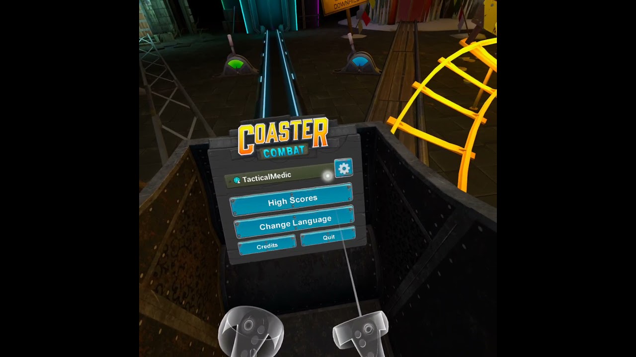 Coaster Combat actually pretty fun oculus quest 2 gameplay