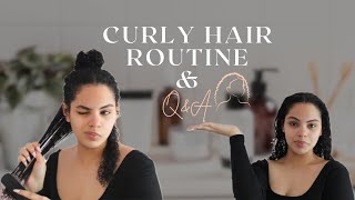 CURLY HAIR ROUTINE | Q&A | JEANNA GRACE