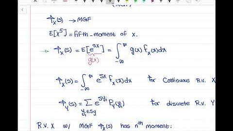 Moment Generating Function