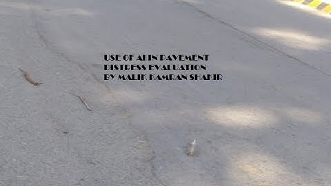 Use of Artificial Intelligence in Pavement Distress Evaluation and Maintenance Strategies