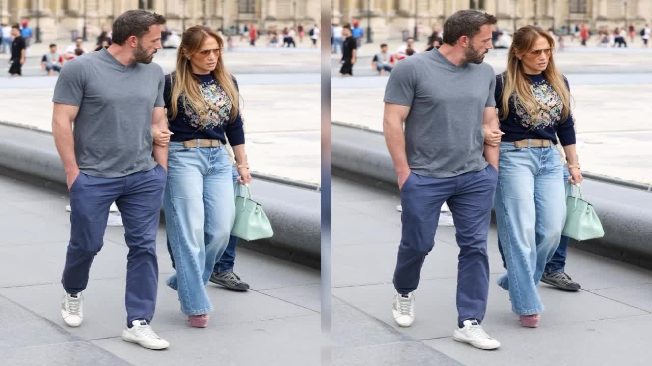 Jennifer Lopez and Ben Affleck Enjoy Family Visit to the Louvre Museum