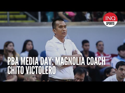 PBA Media Day: Magnolia coach Chito Victolero