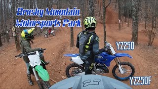 YZ250 & YZ250F Trail Riding. Brushy Mountain Motorsports Park