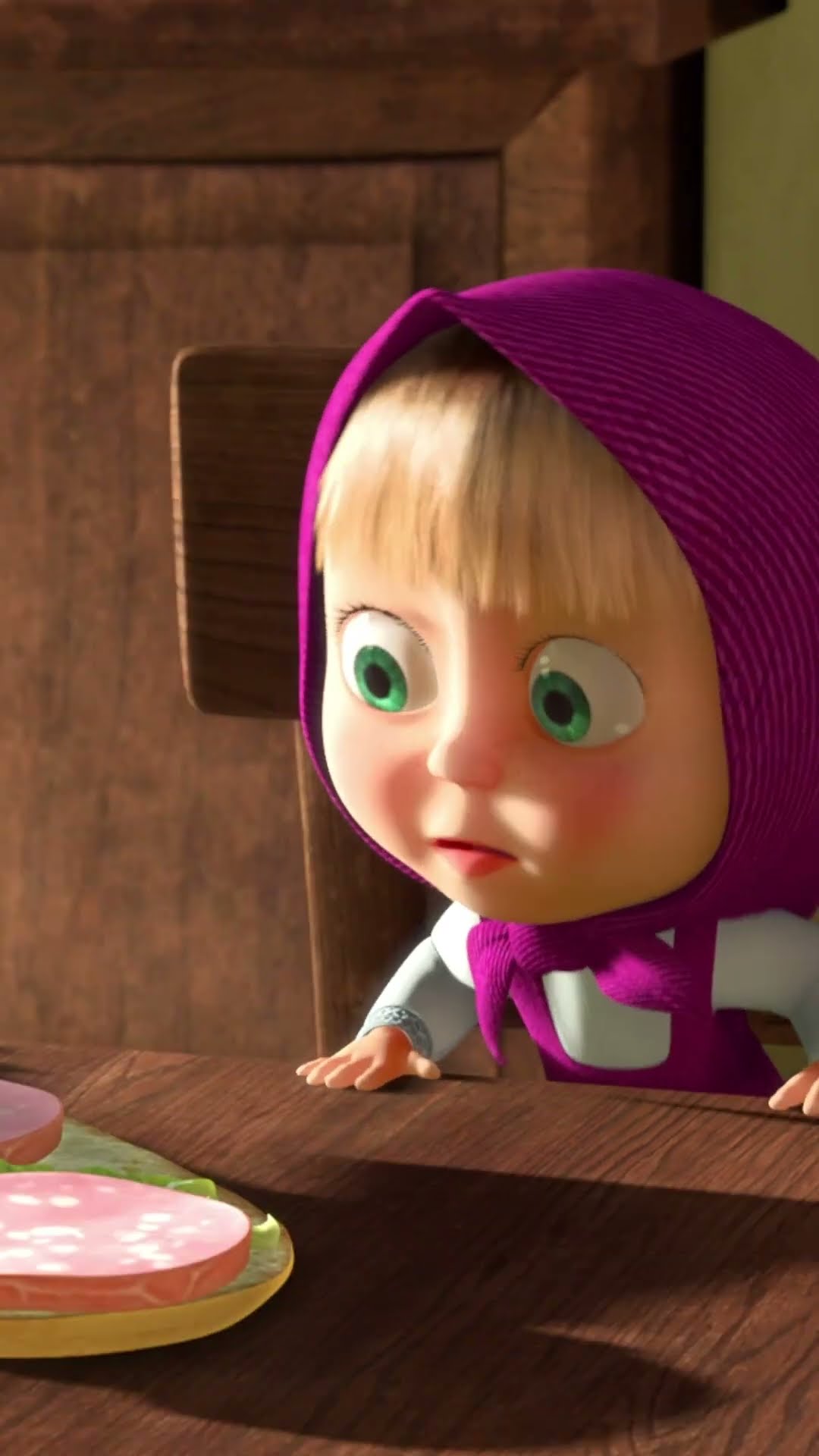لن آكل هذا، لن آكل هذا! ?? mashabeararabic #shorts #arabic #mashaandthebear# #ماشاوالدب #مضحك #كرتون