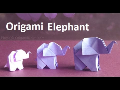 Video: How To Make An Elephant Out Of Paper