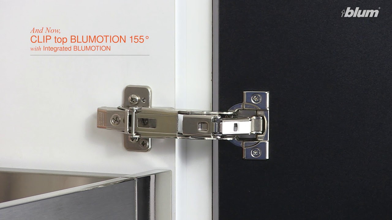 New CLIP top BLUMOTION 155° with Integrated Soft Close - YouTube