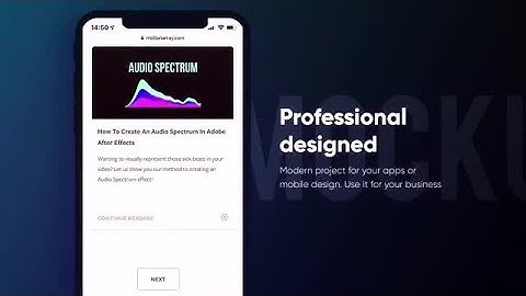 Mobile Mockup Promo After Effects Templates