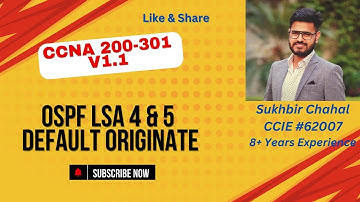 OSPF LSA 4 & 5 | Default Route Originate
