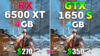 RX 6500 XT vs GTX 1650 SUPER - Test in 8 Games